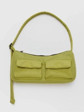 Baggu Nylon Cargo Shoulder Bag in Lemongrass